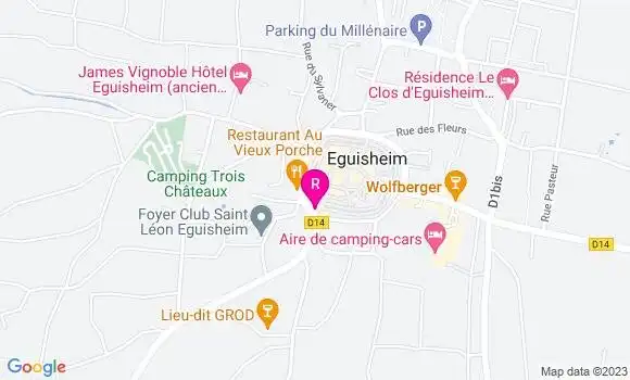 Localisation Restaurant  La Grangelière