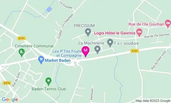 Localisation Pizzeria Les Kerguelen
