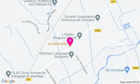 Localisation Restaurant  Le Galet d