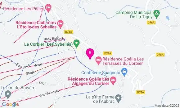 Localisation Restaurant  Le Saint Moritz
