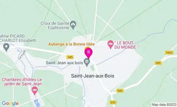 Localisation Restaurant  La Fontaine Saint Jean