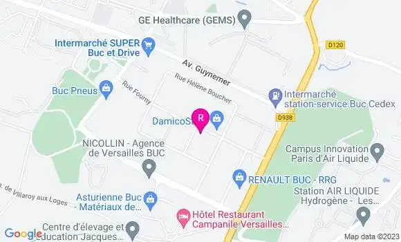 Localisation Restaurant  La Fringale