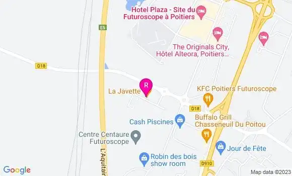 Localisation Restaurant  La Javette