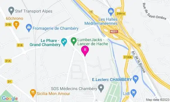 Localisation Restaurant  La Douche