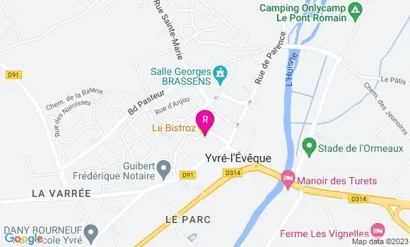 Localisation Bistrot Le Bistroz