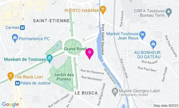 Localisation Restaurant  La Cantine du Grand Rond
