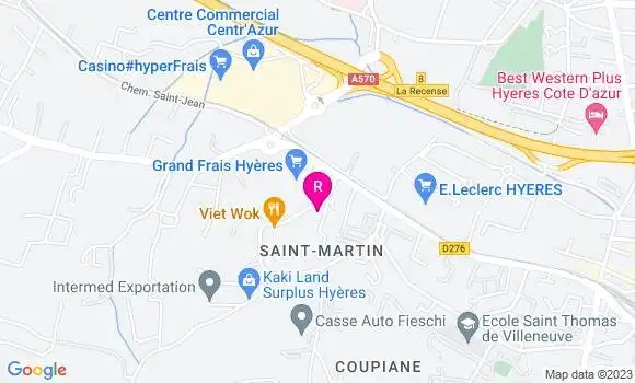 Localisation Restaurant  Chez Julie