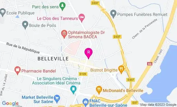 Localisation Restaurant  Xviii sur Vins