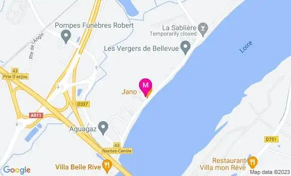 Localisation Restaurant  Jano