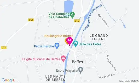 Localisation Restaurant  A la Bonne époque