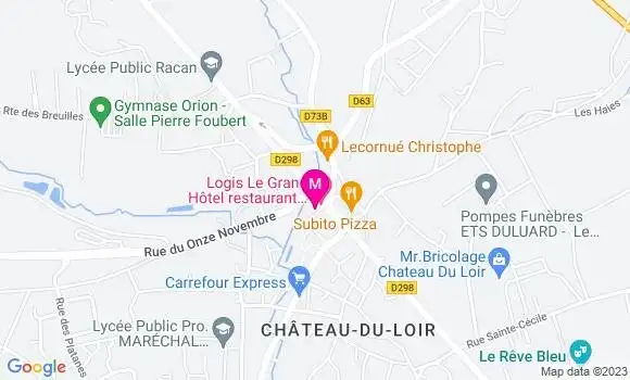Localisation Brasserie L