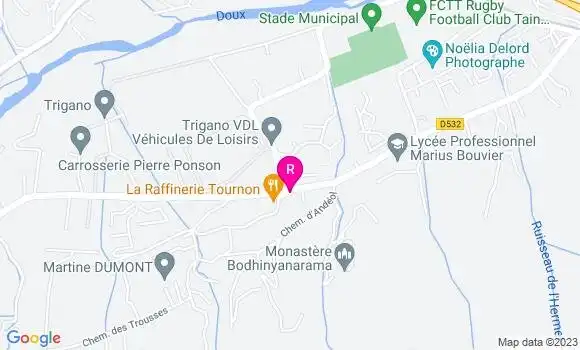 Localisation Restaurant  La Raffinerie
