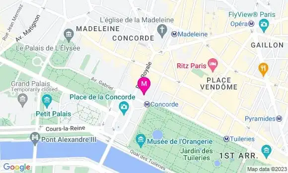 Localisation Restaurant  Le Café Lapérouse