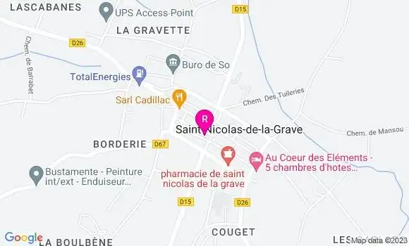 Localisation Pizzeria L