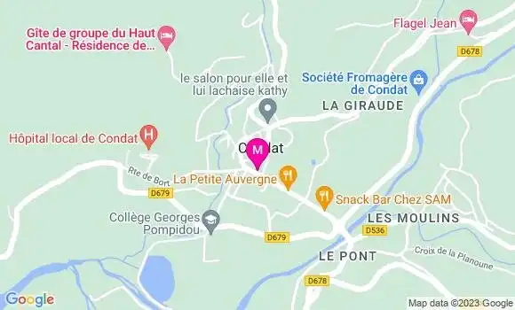 Localisation Auberge des Trois Rivieres