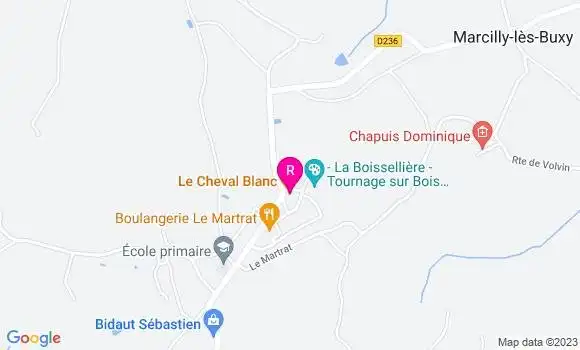 Localisation Auberge Le Cheval Blanc