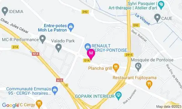 Localisation Restaurant Asiatique Wok Pontoise