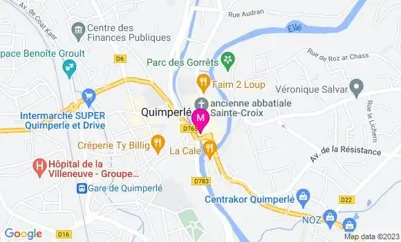 Localisation Restaurant  Les Pieds sous la Table