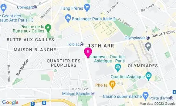 Localisation Restaurant Grec El Greco