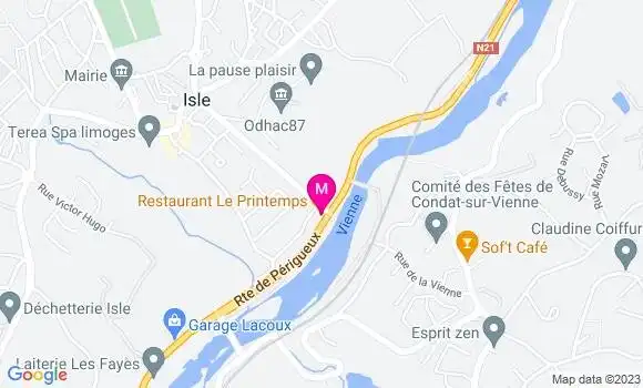 Localisation Restaurant  Le Printemps