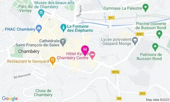 Localisation Chambéry Kebab Tacos