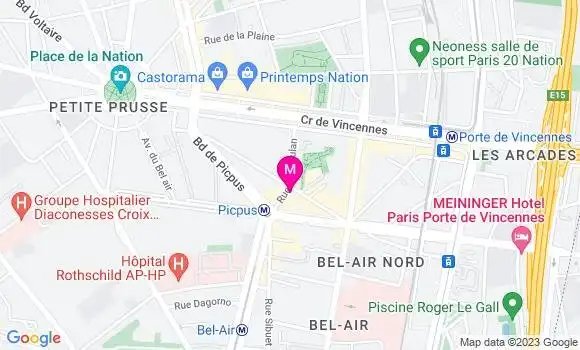 Localisation Restaurant  Café du Rendez vous