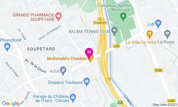 Localisation Bella Pizzeria