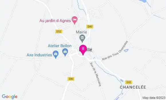 Localisation Auberge du Mail