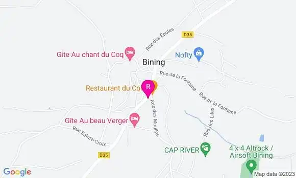 Localisation Restaurant du Coin