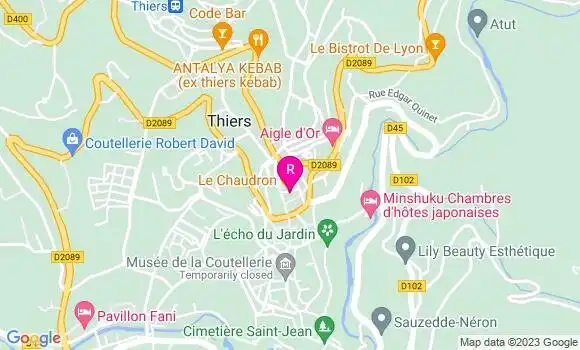 Localisation Restaurant  Le Chaudron