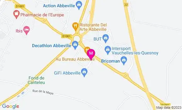Localisation Restaurant  Au Bureau