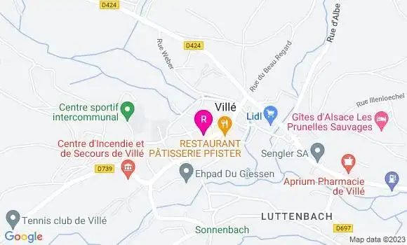 Localisation Restaurant  La Bonne Franquette