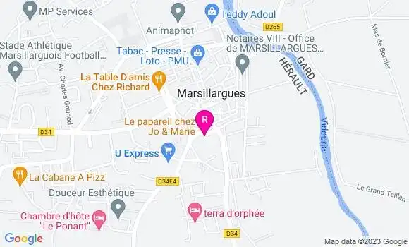Localisation Restaurant  Le Papareil