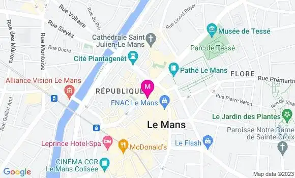 Localisation Restaurant  Les Fils à Maman