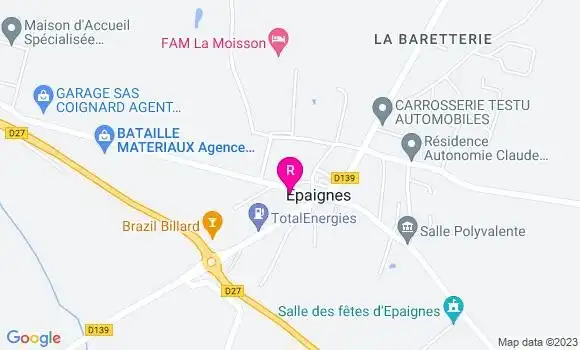 Localisation Restaurant Bar Bar des Sports