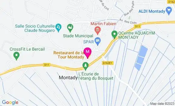 Localisation Restaurant de la Tour