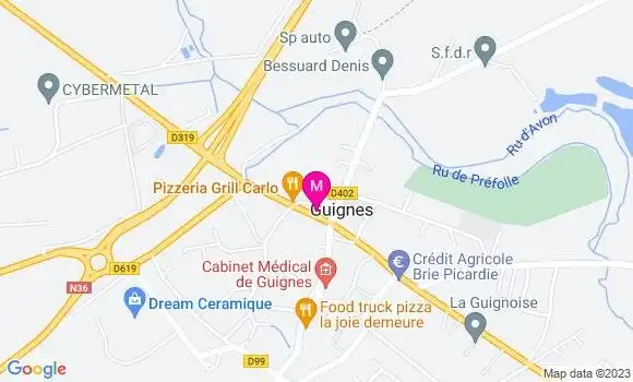 Localisation Pizzeria Carlo