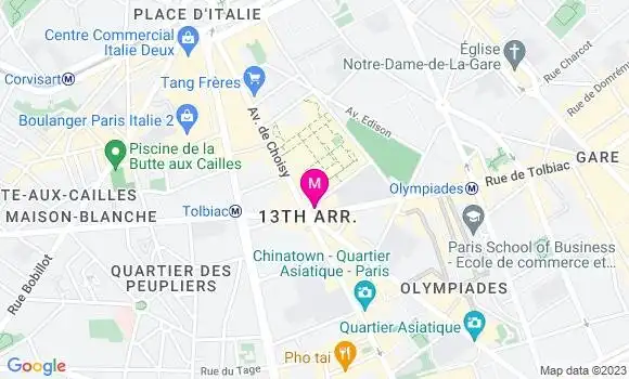 Localisation Restaurant Chinois Sinorama