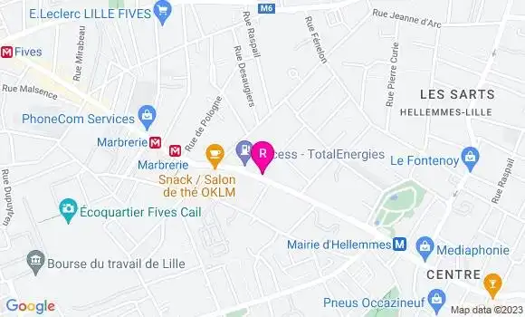 Localisation Restaurant  L