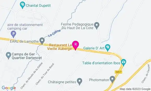 Localisation La Vieille Auberge