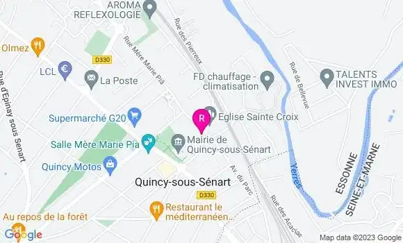 Localisation Restaurant Bar Le Café de la Poste