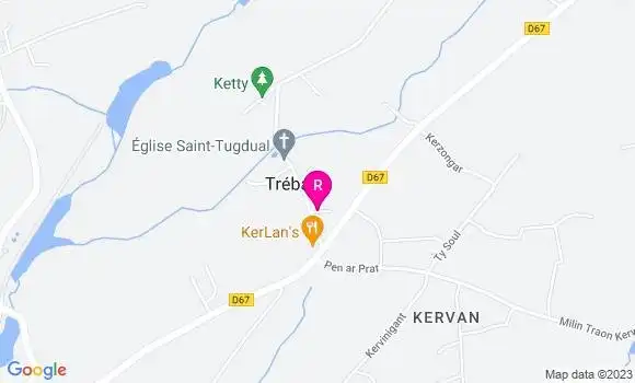 Localisation Restaurant  Kerlan