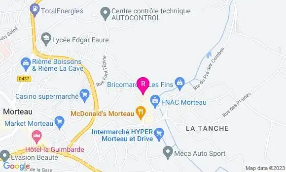 Localisation Brasserie Le Rucsh