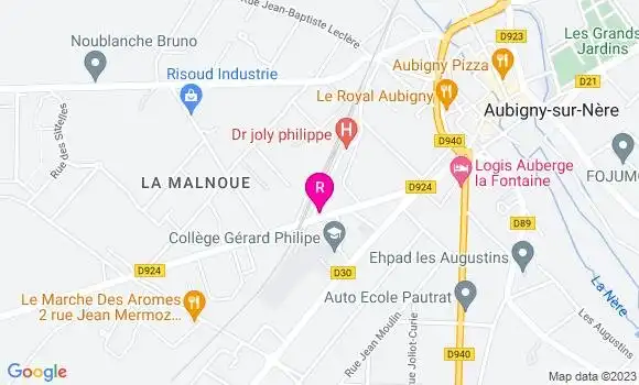 Localisation Restaurant  Café de la Gare