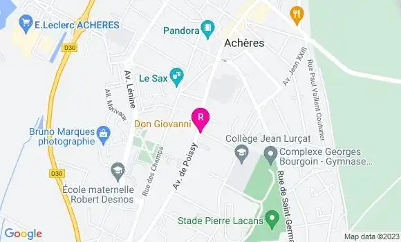Localisation Restaurant Italien Don Giovanni