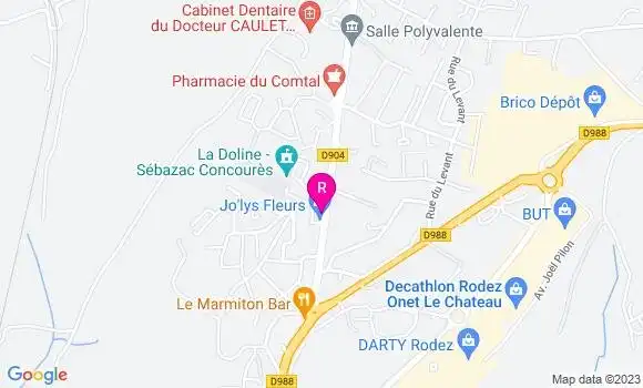 Localisation Restaurant  Le Rouergue Aveyronnais