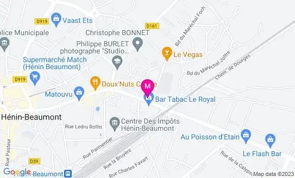 Localisation Restaurant Africain Les Chutes de la Lobé