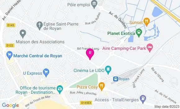 Localisation Cent Sushis