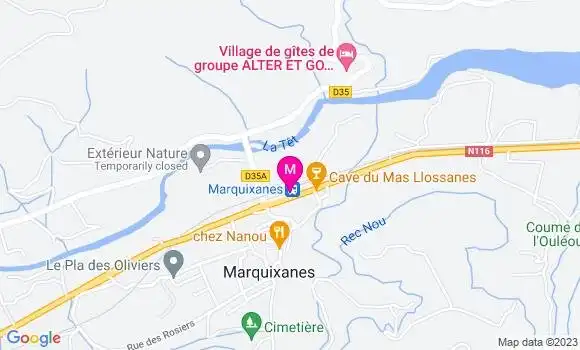 Localisation Le Bistrot de la Gare