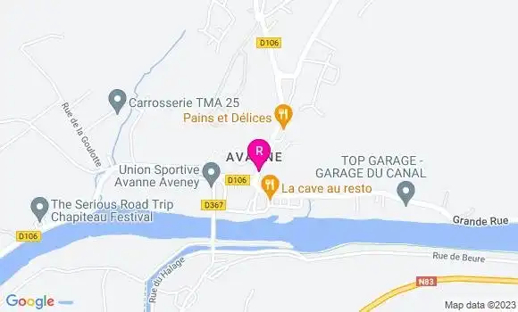 Localisation Restaurant des Alpes